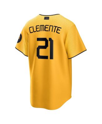売れ筋商品|||ナイキ Tシャツ トップス レディース Men's Roberto Clemente Gold Pittsburgh Pirates 2023 City Connect Replica Player Jersey Gold Nike Men's Roberto Clemente Gold Pittsburgh Pirates 2023