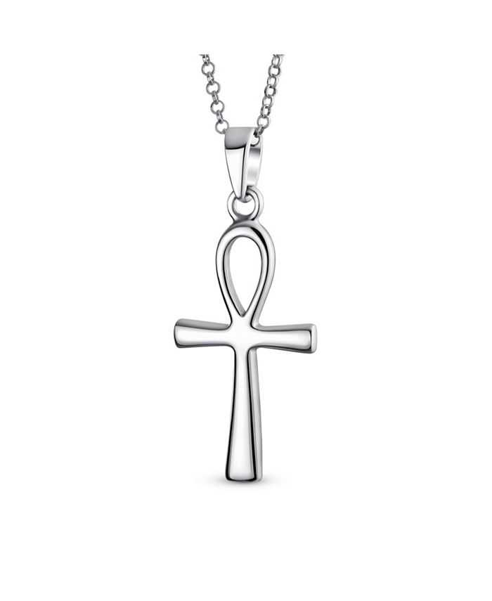 Bling Jewelry Key To Life Egyptian Ankh Cross Pendant Necklace For