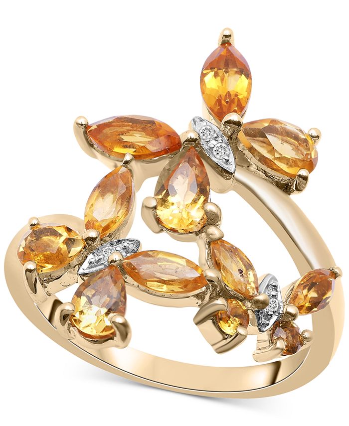 Macy's sales citrine ring