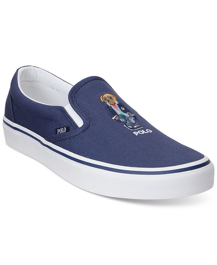 Polo Ralph Lauren Men s Polo Bear Embroidered Slip On Sneakers
