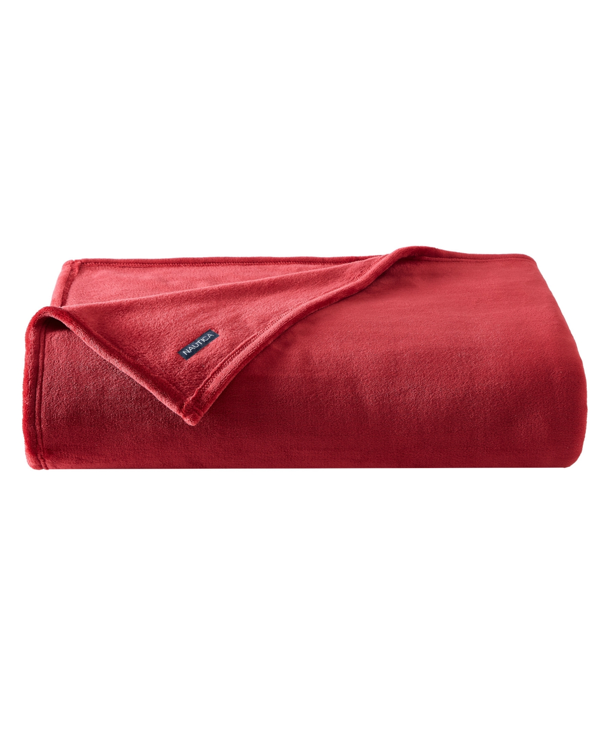 Nautica Solid Ultra Soft Plush Fleece Blanket
