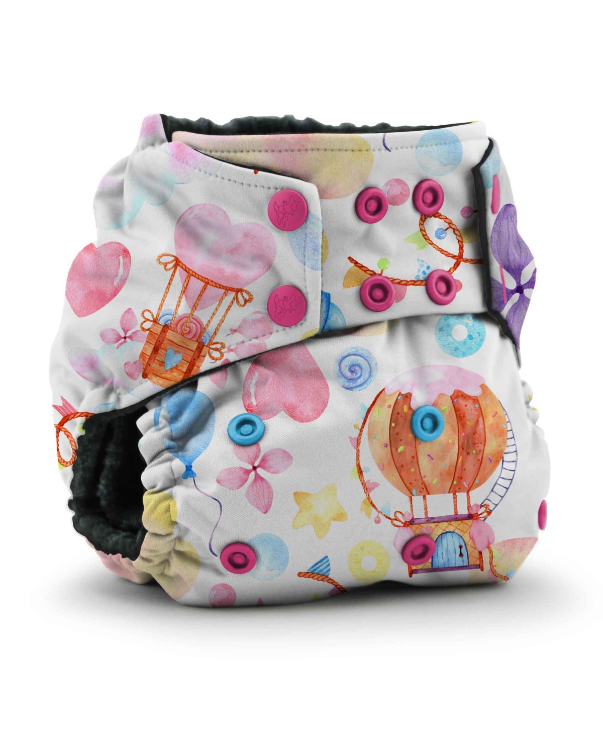 Kanga Care Kids' Rumparooz Obv (organic Rayon From Bamboo Velour) One Size Pocket Cloth Diaper In Candylicious