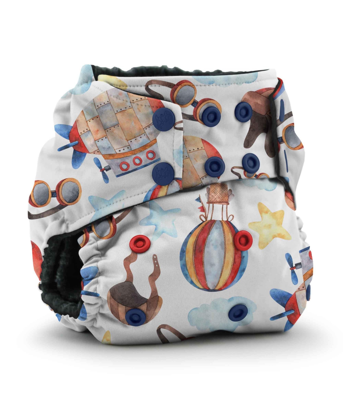 Kanga Care Kids' Rumparooz Obv (organic Rayon From Bamboo Velour) One Size Pocket Cloth Diaper In Zeppelin