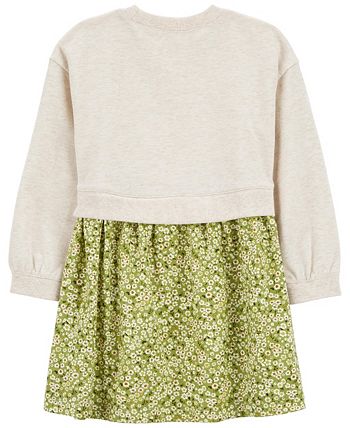 Carter's Toddler Girls Mixed Print French Terry Dress - Macy's