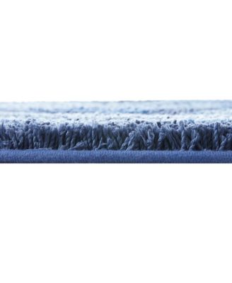 Ultra Soft Non Slip Shaggy Bath Rug - Chevron Design - Counter 20"x24"