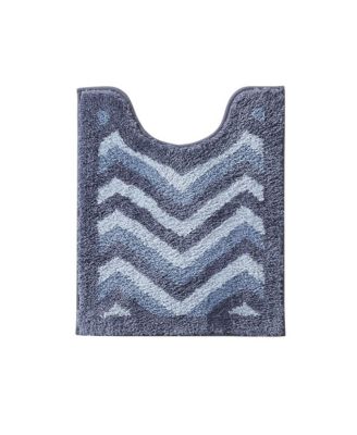 Ultra Soft Non Slip Shaggy Bath Rug - Chevron Design - Counter 20"x24"