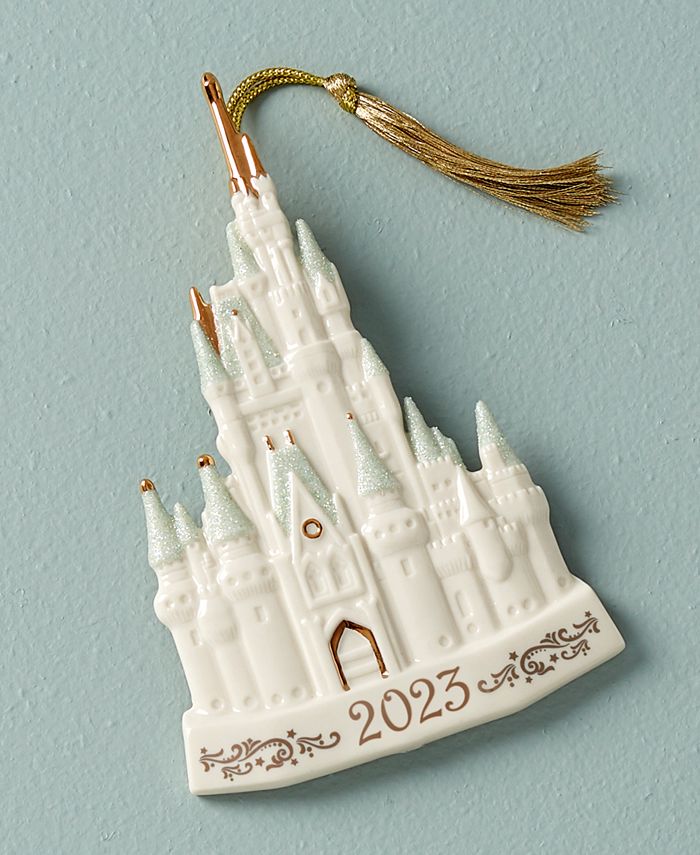 Lenox 2023 Cinderella Castle Porcelain Disney Ornament Macy's