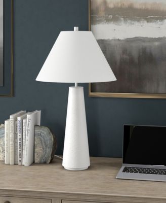 Ingalls 28" Tall Monochrome Table Lamp with Linen Shade