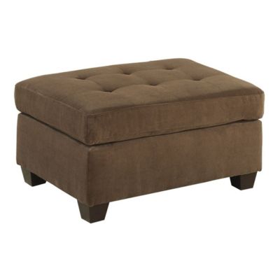 Cocktail Ottoman Waffle Suede Fabric Truffle W Tufted Seats Ottomans Hardwood