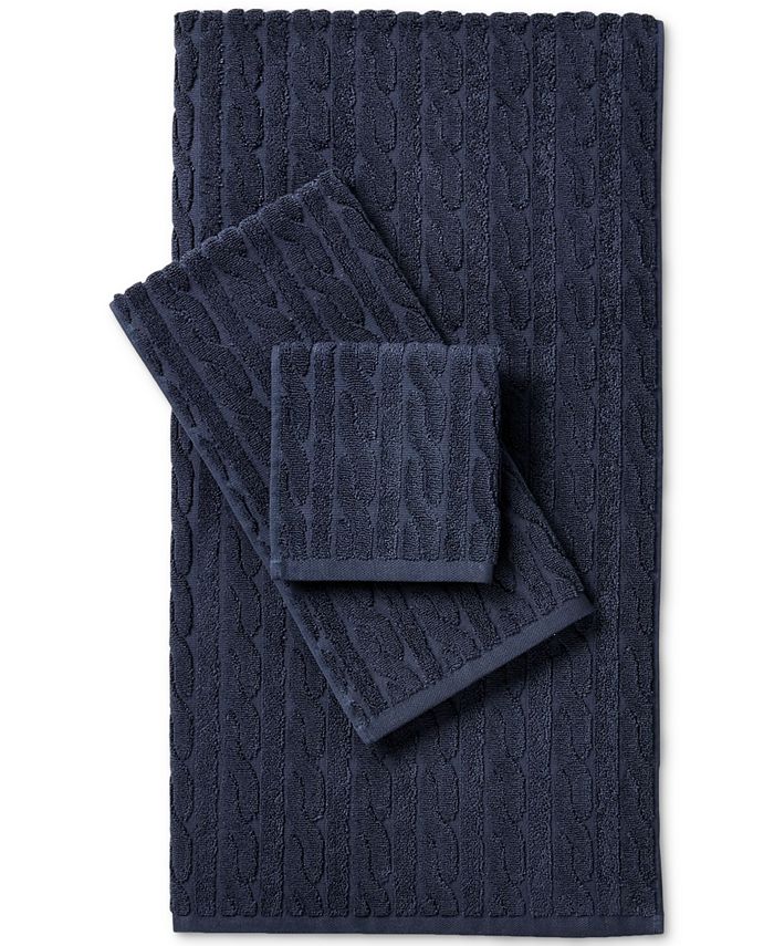 Lauren Ralph Lauren Sanders Cable Bath Towel Macy's