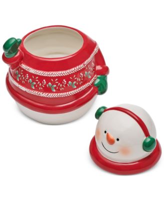 Winterberry - Sweater Snowman Cookie Jar