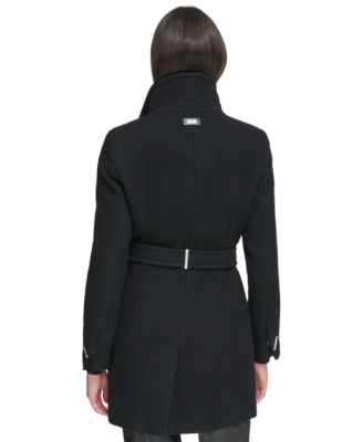 Women's Asymmetrical Belted Wrap Coat