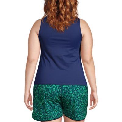 Women's DD-Cup High Neck UPF 50 Modest Tankini Swimsuit Top