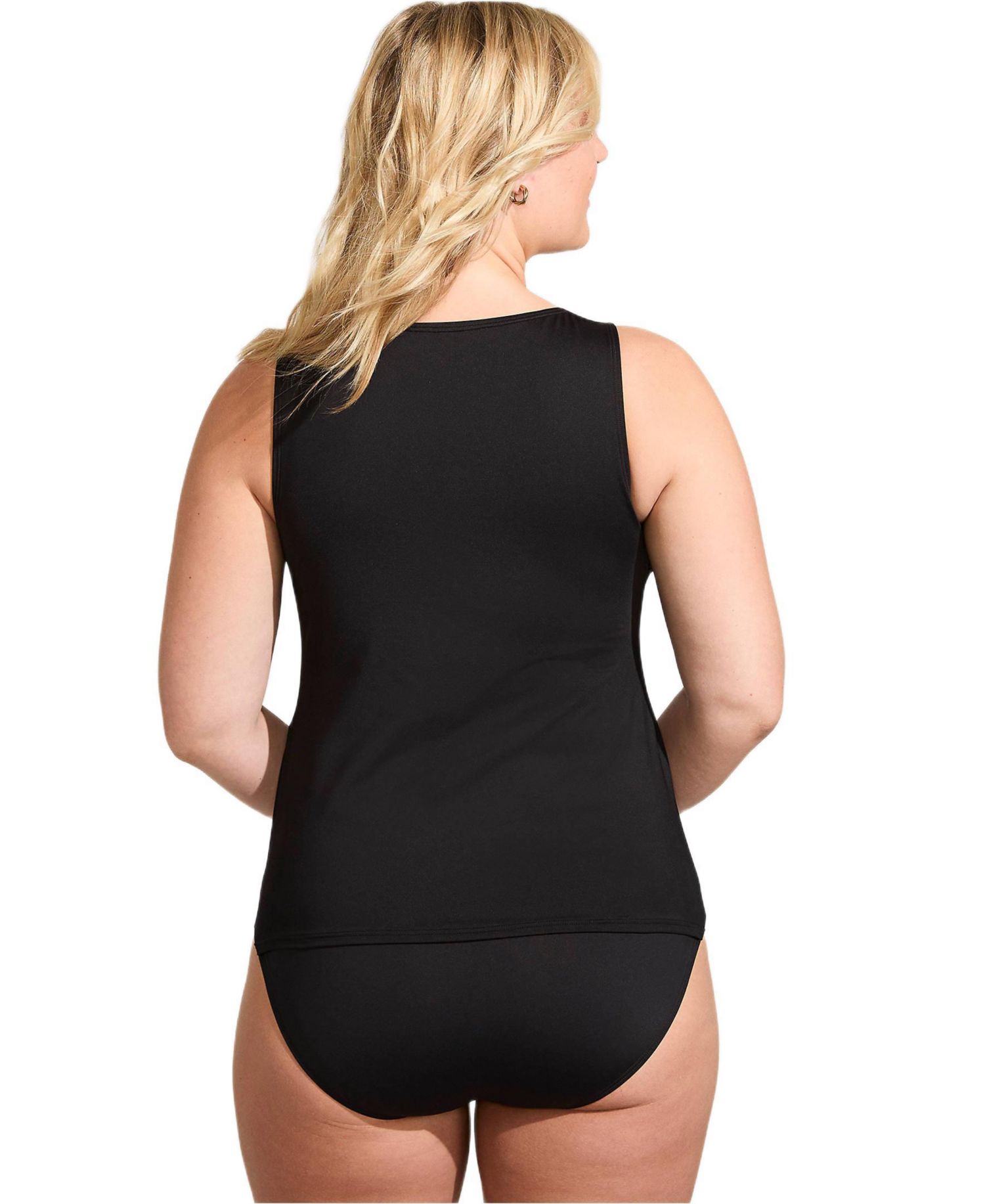 Women's DD-Cup High Neck UPF 50 Modest Tankini Swimsuit Top