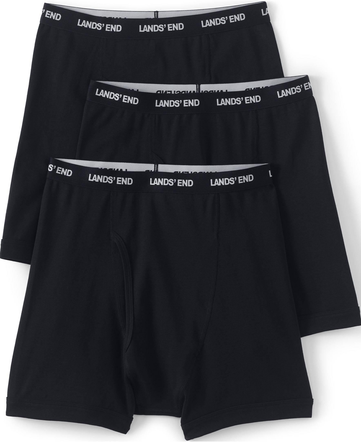 Lands' End Big & Tall 3 Pack Knit Boxer Briefs