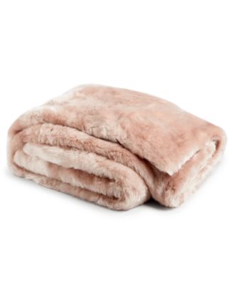 Hotel Collection Lynx Faux Fur Throw, 50