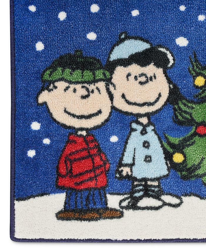Nourison Home Nourison Peanuts Gang Around the Christmas Tree Accent