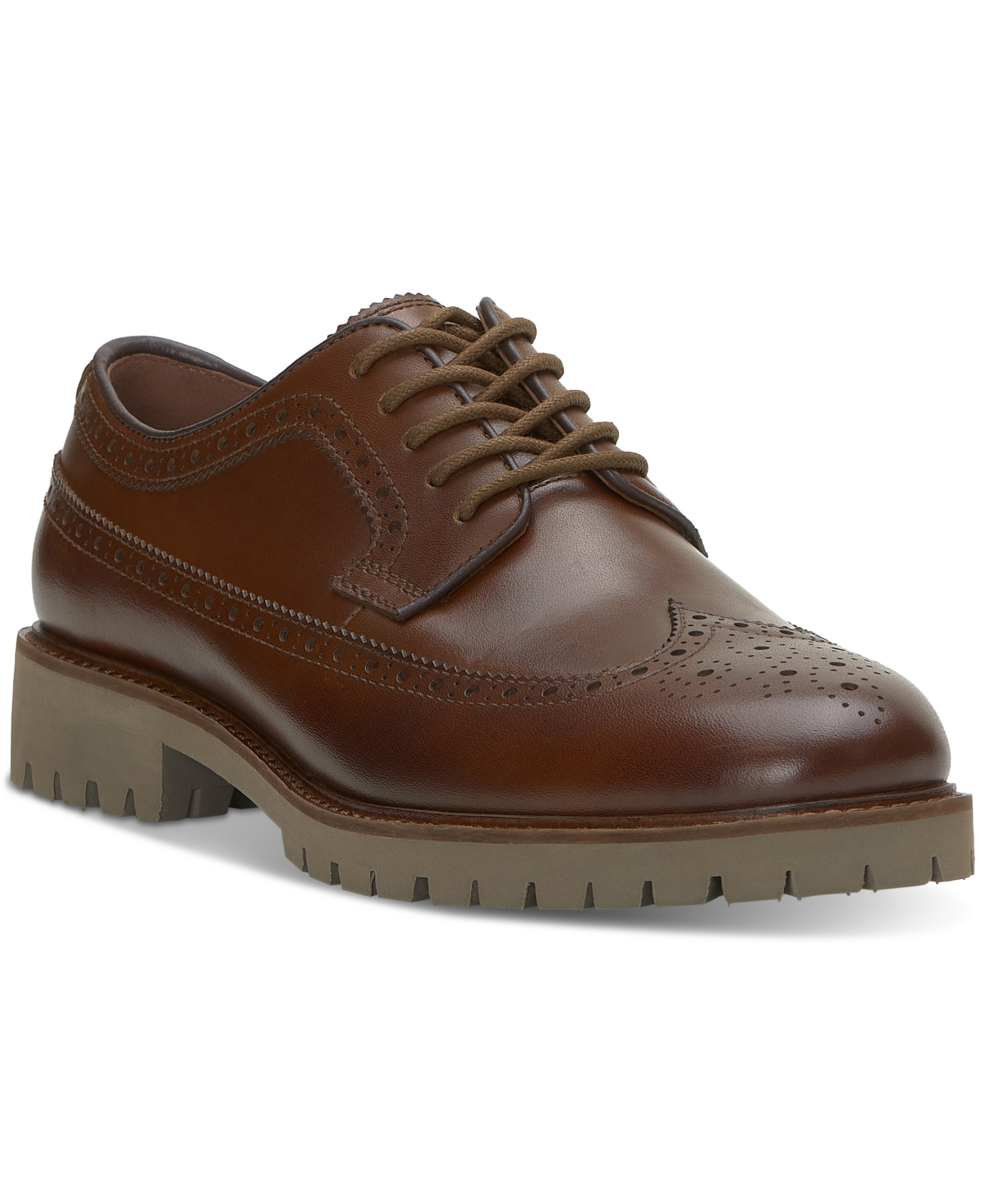 Vince Camuto Men's Kaori Wingtip Dress Shoe -Mocha