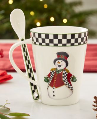 Christmas Tree Santa Mug & Spoon Set
