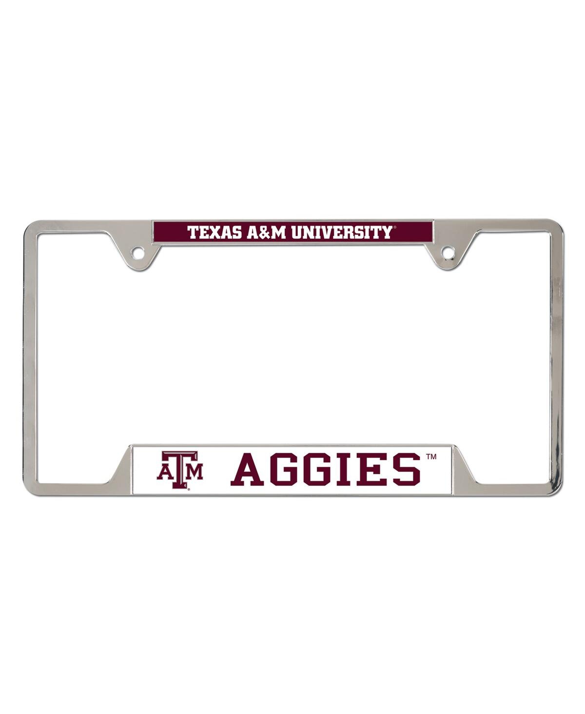 Wincraft Texas A&m Aggies License Plate Frame In Silver