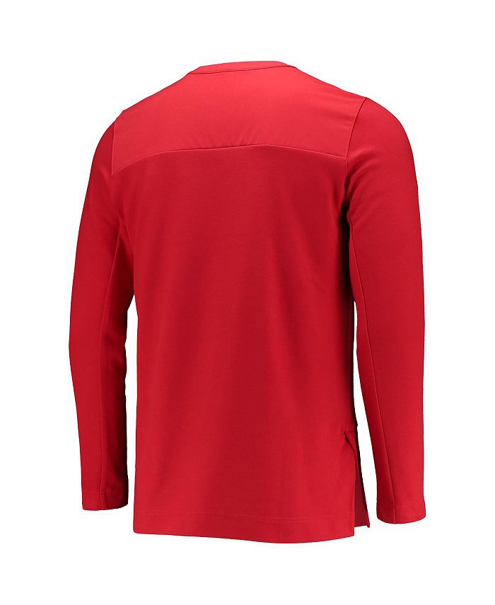 mens red nike half zip