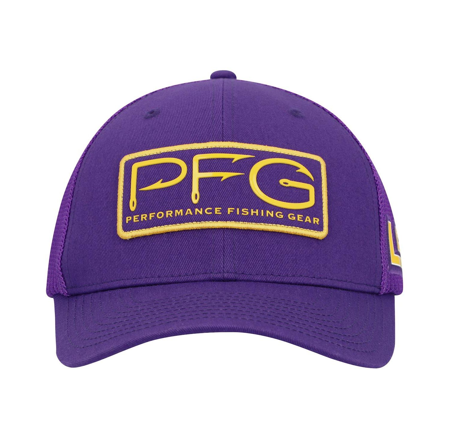 Men's Purple LSU Tigers PFG Hooks Flex Hat