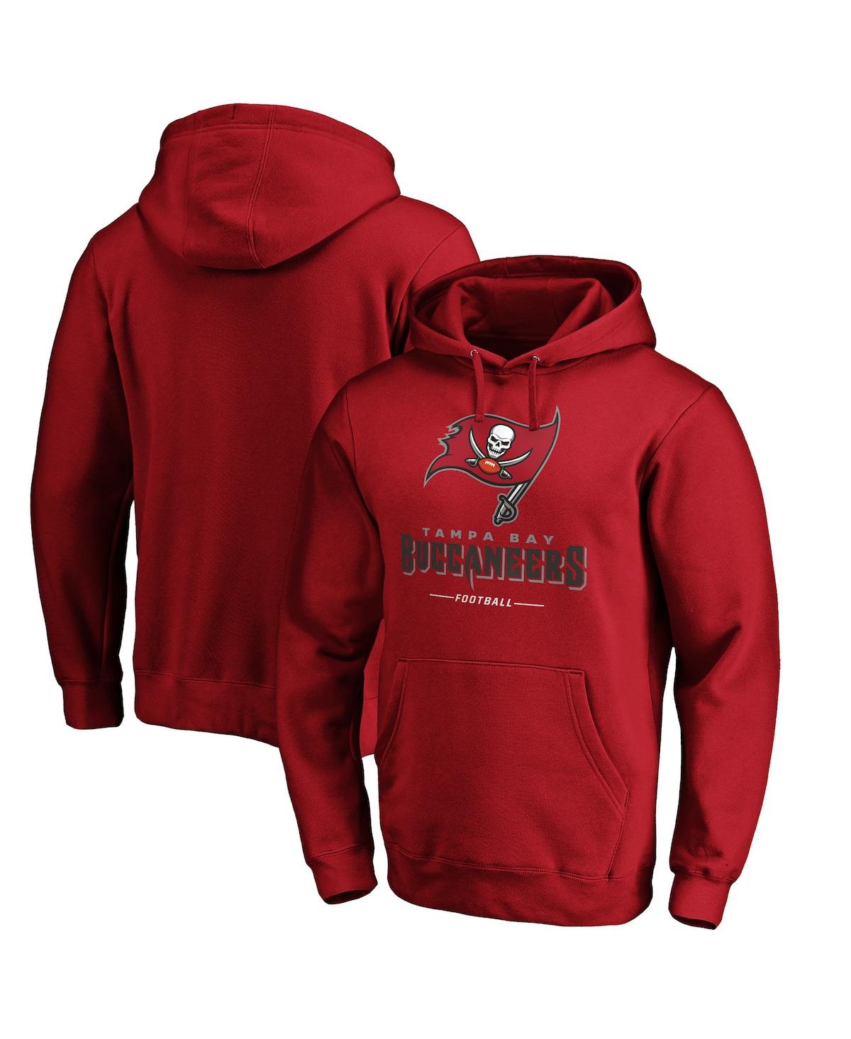 Fanatics Men's Red Tampa Bay Buccaneers Team Lockup Pullover Hoodie In Red