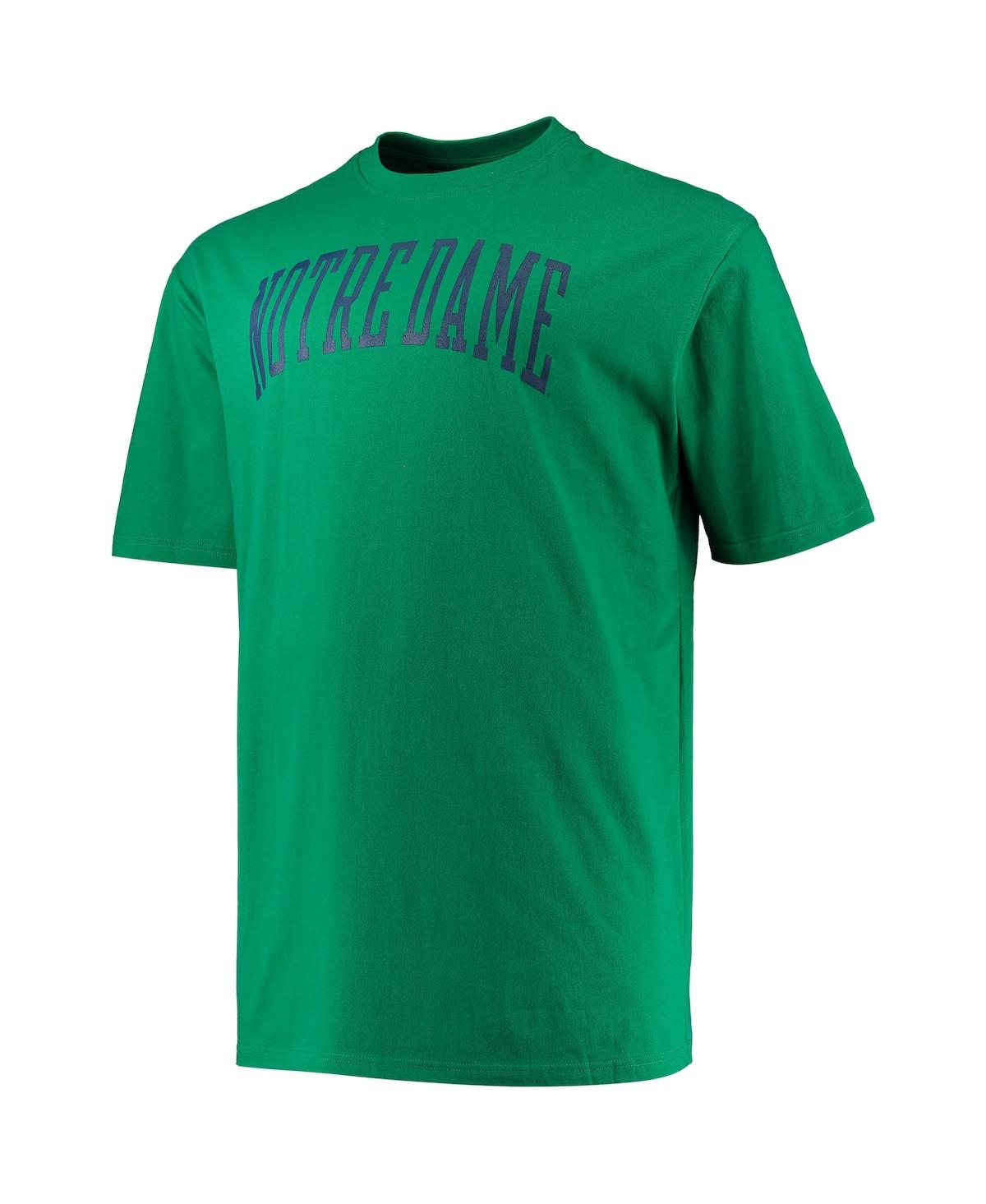 Shop Champion Men's  Green Notre Dame Fighting Irish Big And Tall Arch Team Logo T-shirt