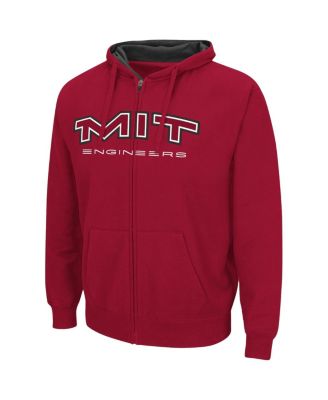 Men's Cardinal MIT Engineers Arch & Logo 3.0 Full-Zip Hoodie