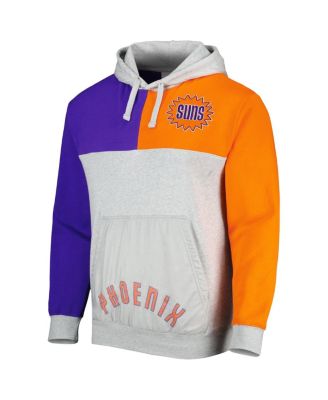 Men's Heather Gray Phoenix Suns Tie-Breaker Pullover Hoodie