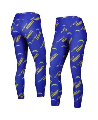 Women's Royal Los Angeles Chargers Breakthrough Allover Print Lounge Leggings