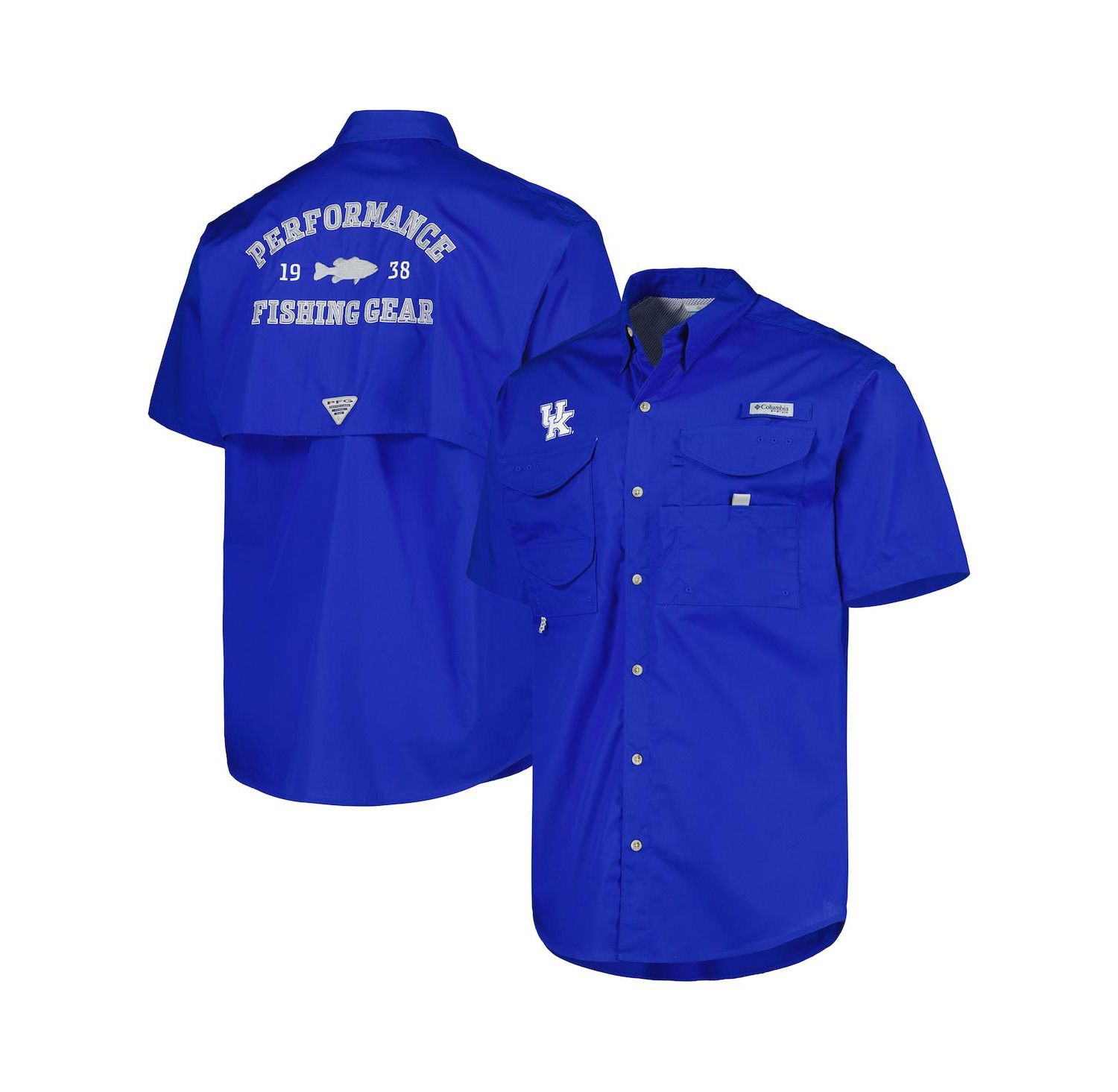 Men's Royal Kentucky Wildcats Bonehead Button-Up Shirt