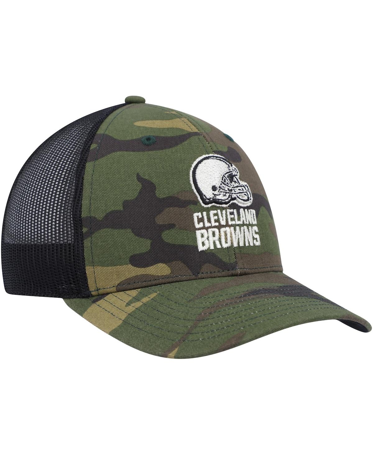 Shop 47 Brand Men's ' Camo, Black Cleveland Browns Trucker Adjustable Hat In Camo,black