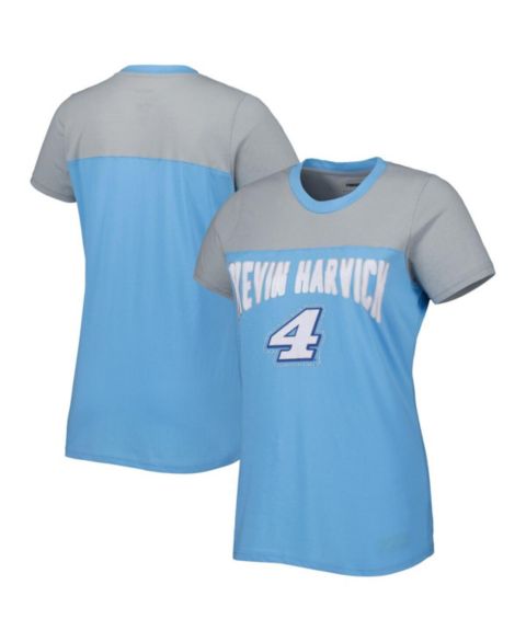 Женская футболка G-III 4Her by Carl Banks Light Blue, Gray Kevin Harvick Box Score