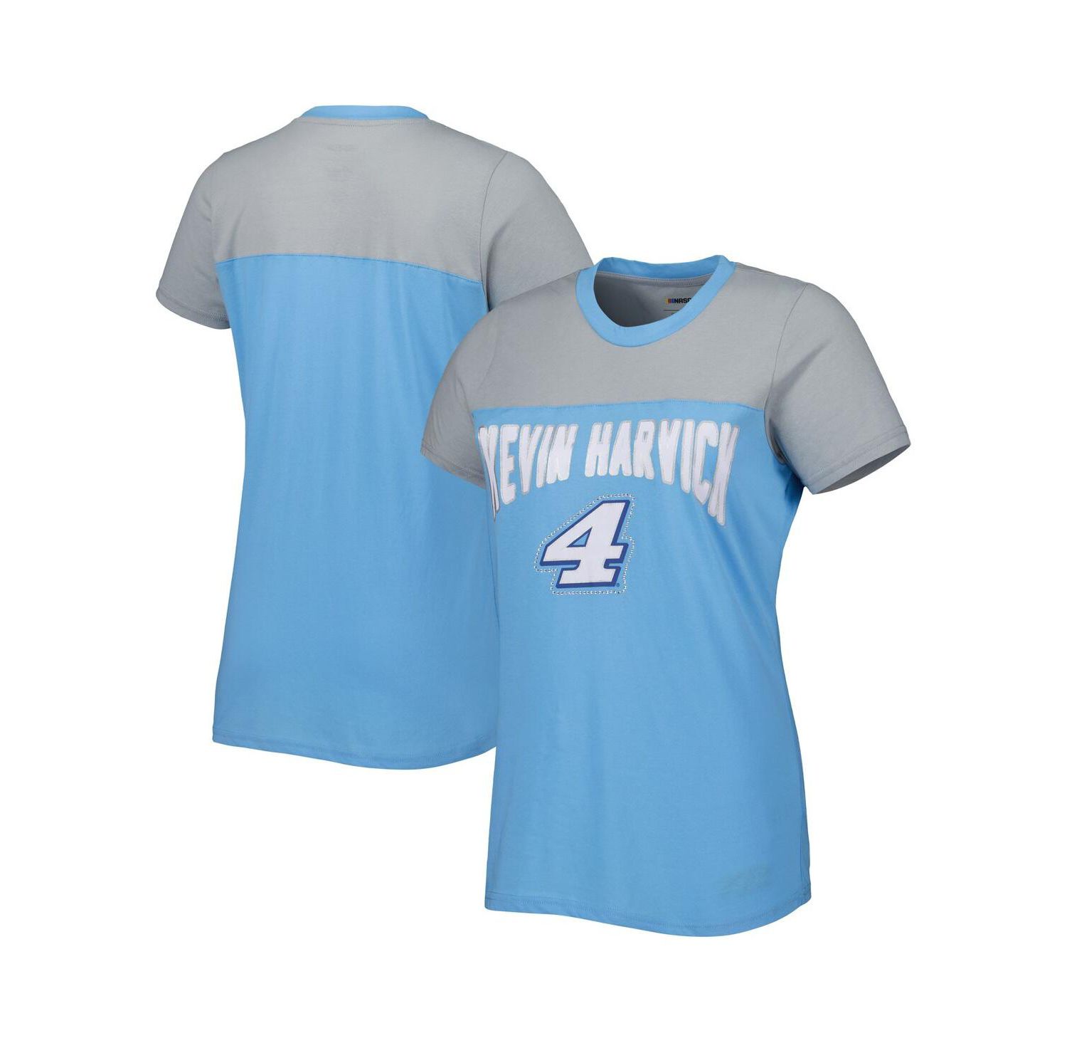 Women's Light Blue, Gray Kevin Harvick Box Score T-shirt