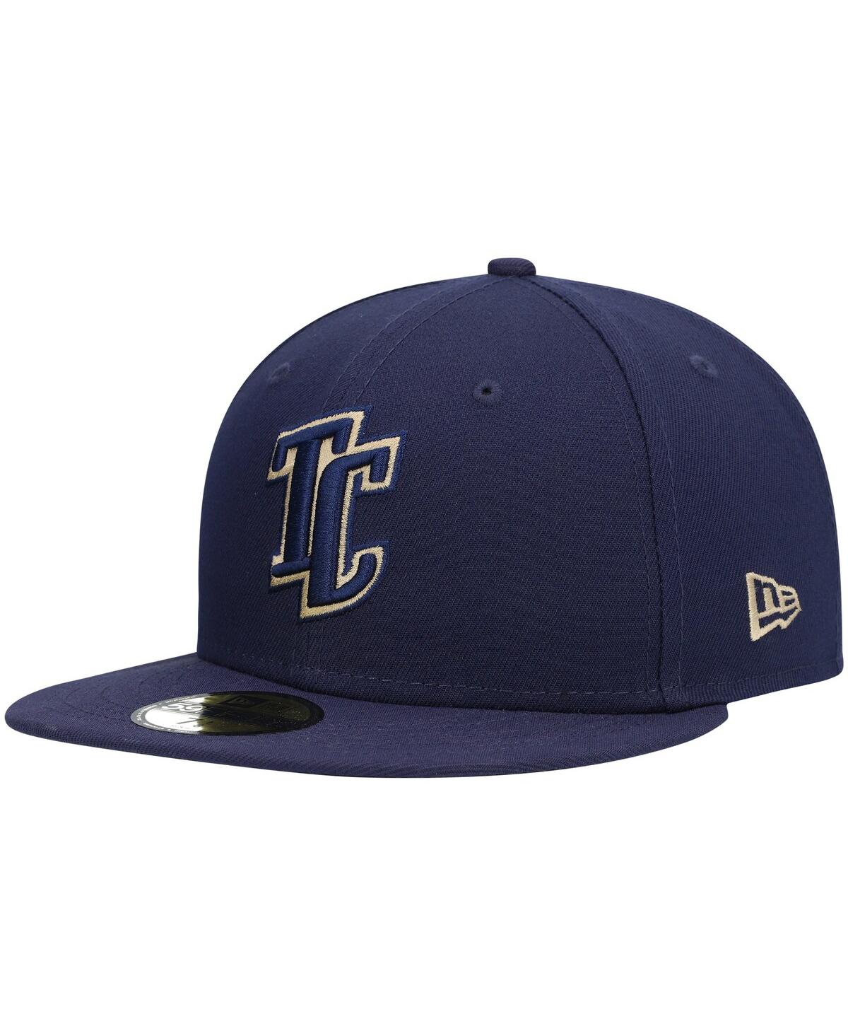 NEW ERA MEN'S NEW ERA NAVY TRI-CITY DUST DEVILS AUTHENTIC COLLECTION TEAM HOME 59FIFTY FITTED HAT 