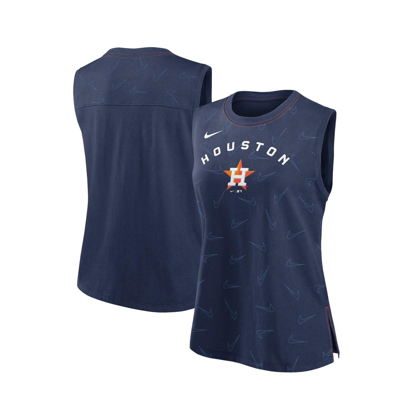 Женский топ Nike Navy Houston Astros Muscle Play — фото 1