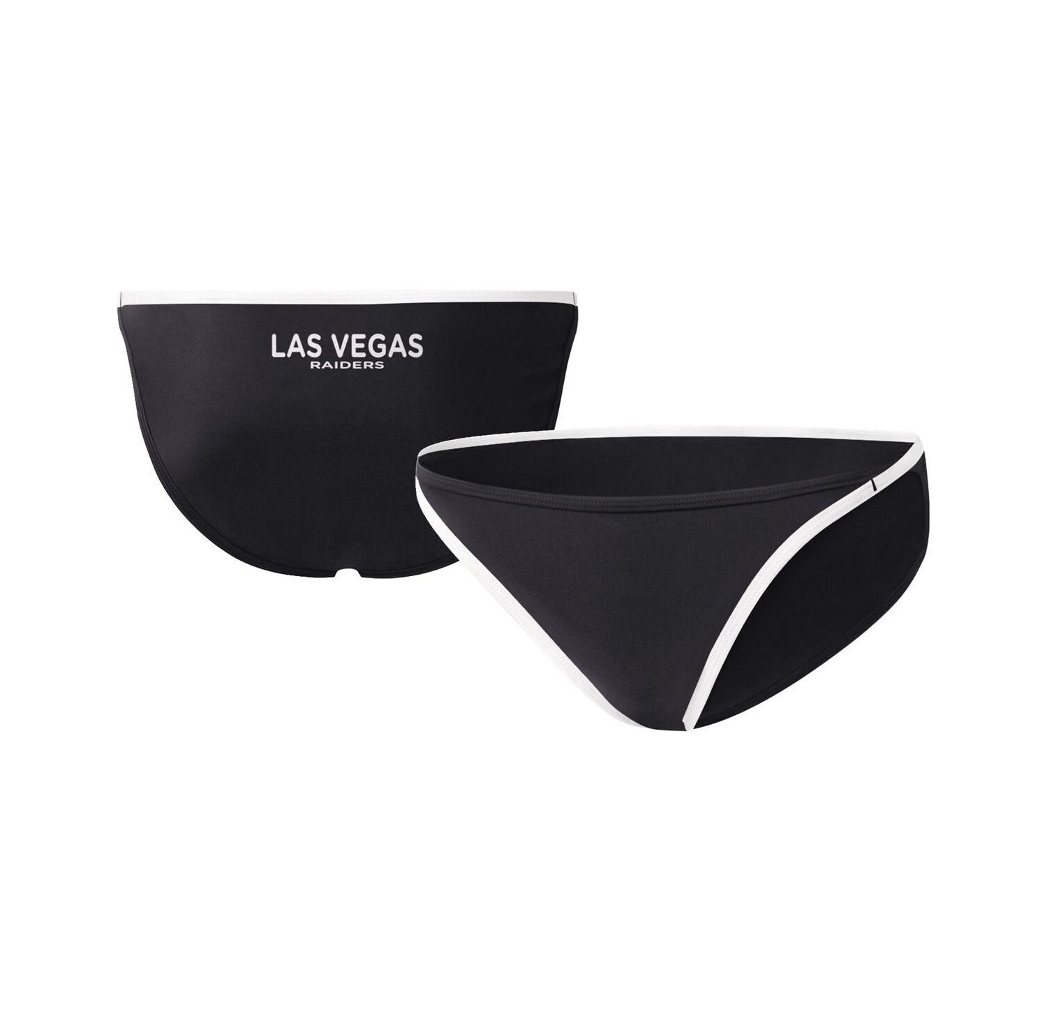Women's Black Las Vegas Raiders Play Action Bikini Bottom