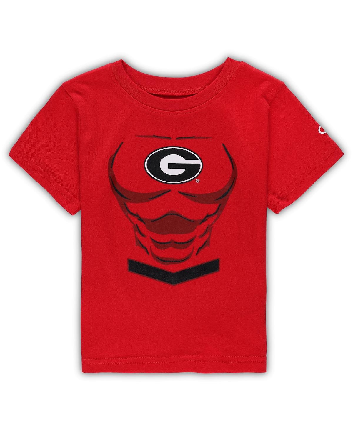 Shop Champion Toddler Boys And Girls  Red Georgia Bulldogs Super Hero T-shirt