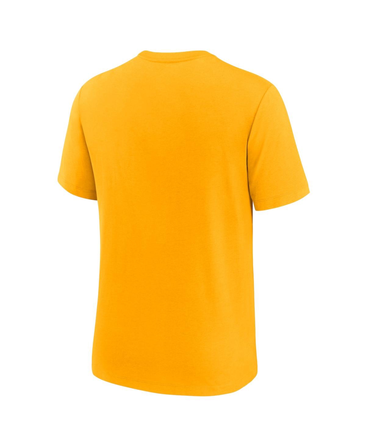 Shop Nike Men's  Gold Pittsburgh Pirates 2023 City Connect Tri-blend T-shirt