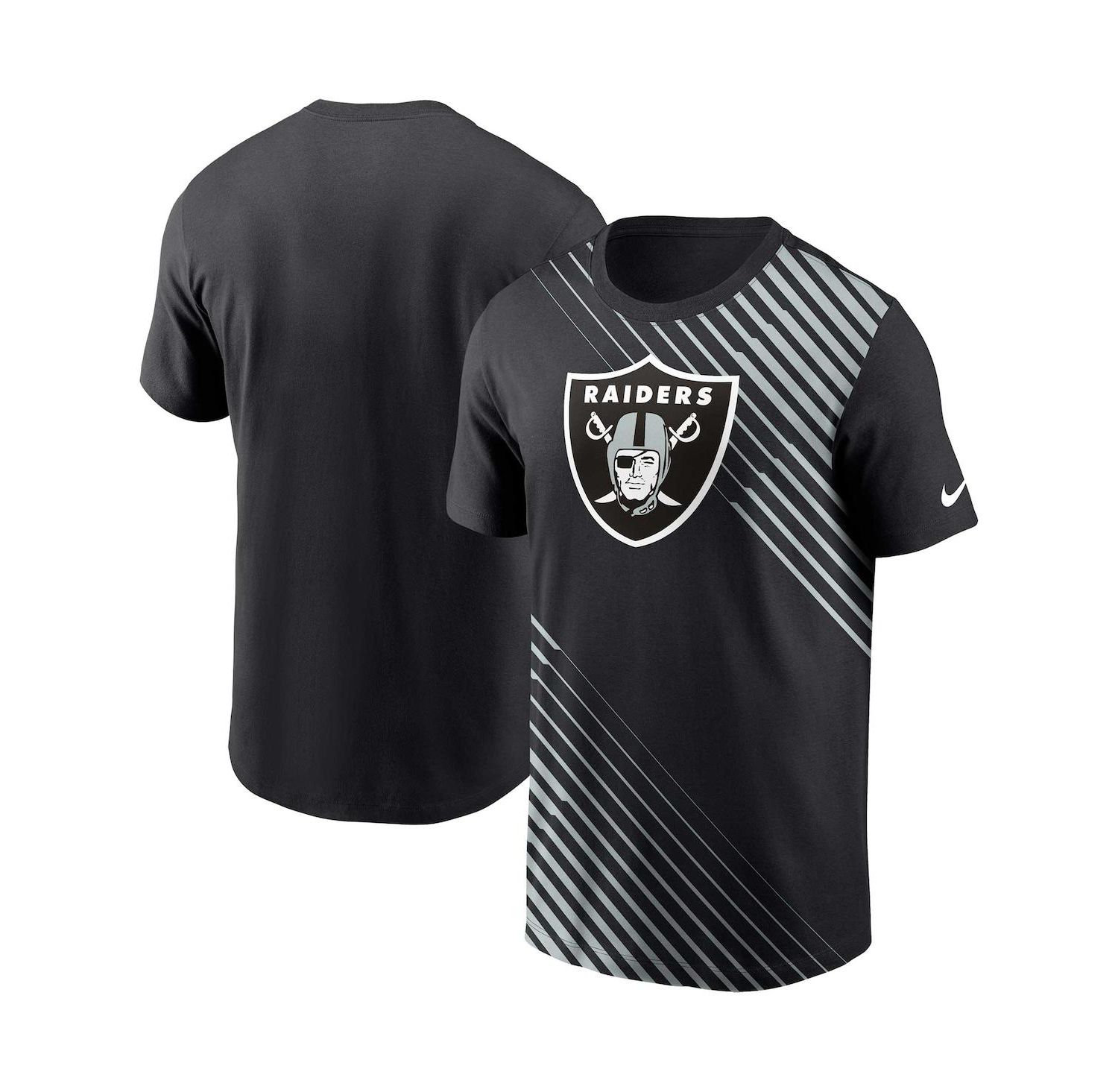 Men's Black Las Vegas Raiders Yard Line Fashion Asbury T-shirt