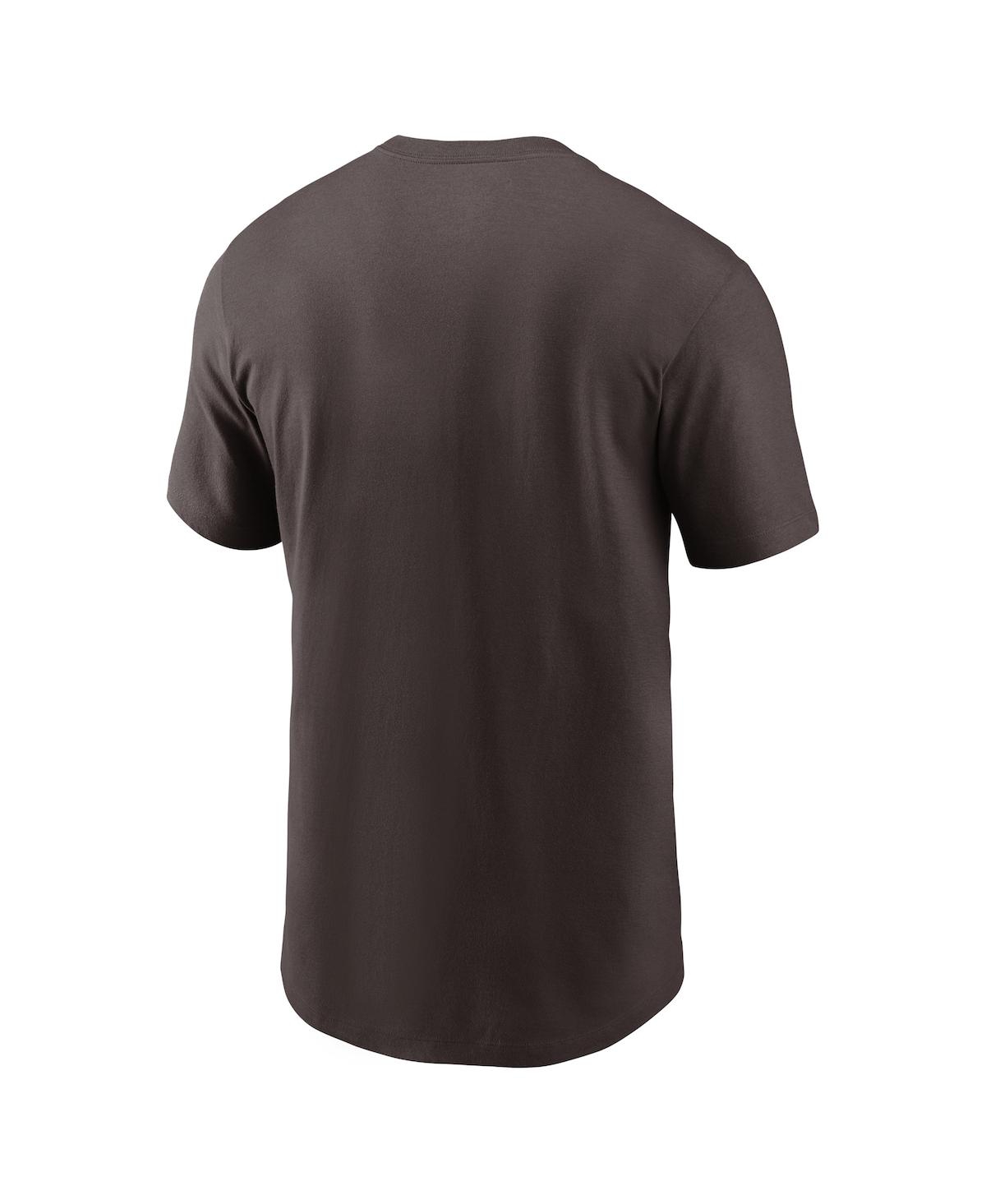 Shop Nike Men's  Brown Cleveland Browns Yard Line Fashion Asbury T-shirt