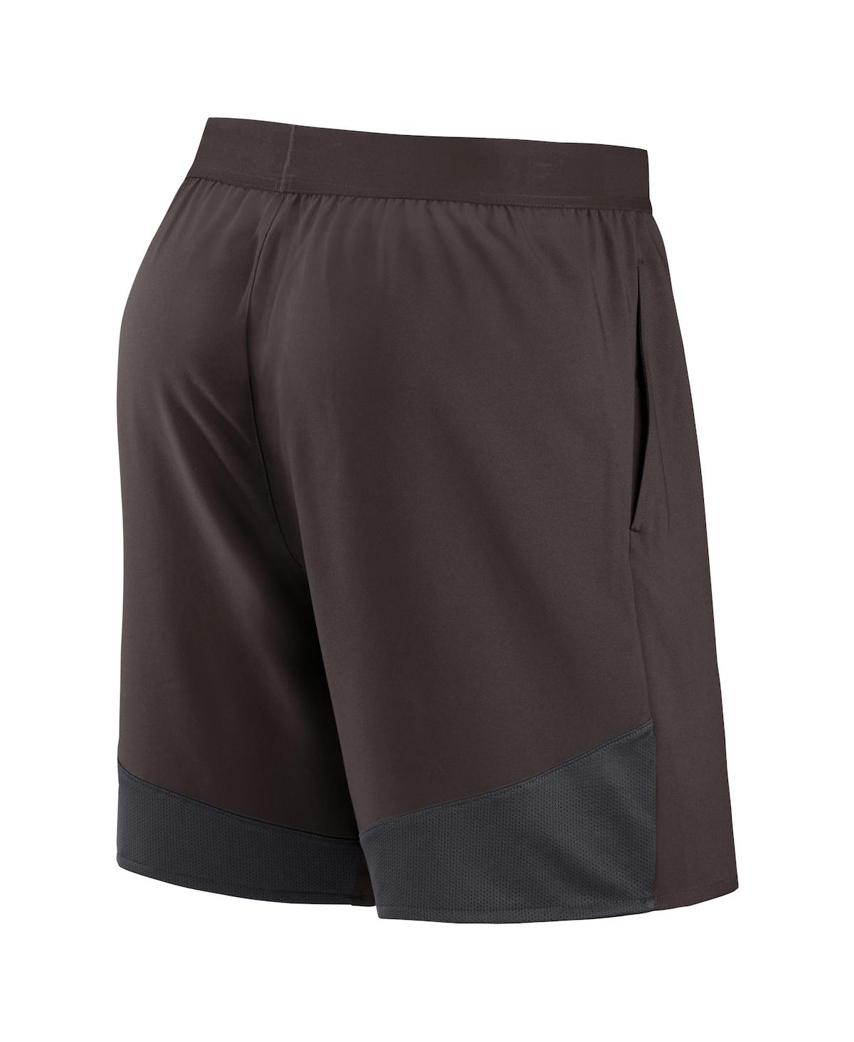 Shop Nike Men's  Brown Cleveland Browns Stretch Performance Shorts