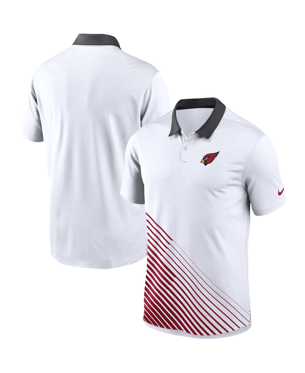 Shop Nike Men's  White Arizona Cardinals Vapor Performance Polo Shirt