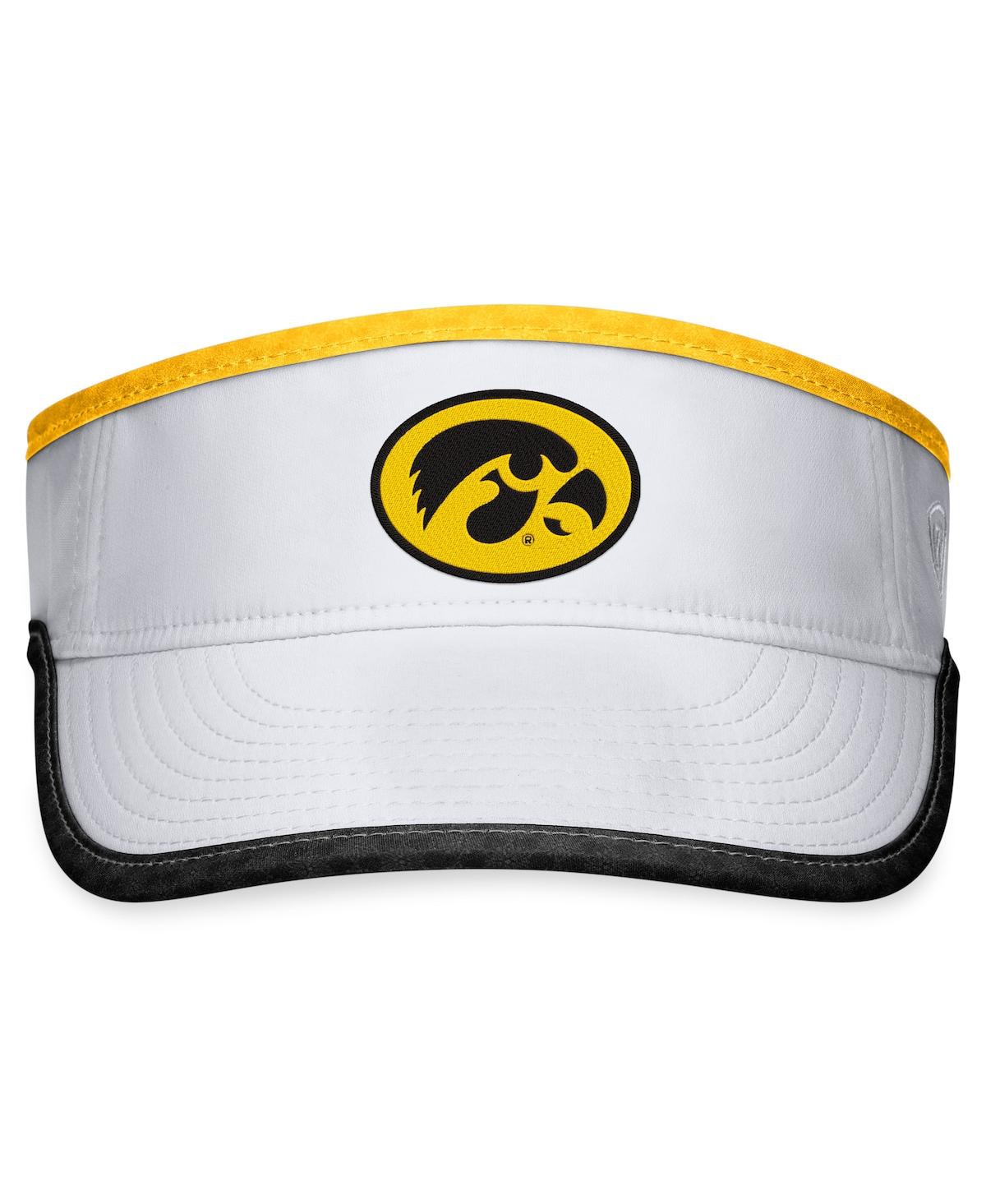 Shop Top Of The World Men's  White Iowa Hawkeyes Daybreak Adjustable Visor