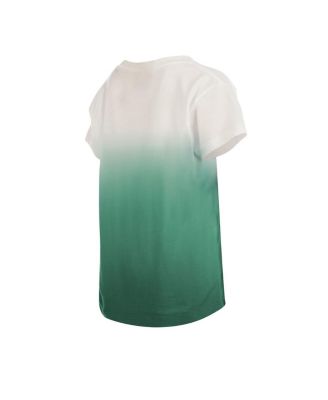 Big Girls Green Green Bay Packers Multi Logo Ombre V-Neck T-shirt