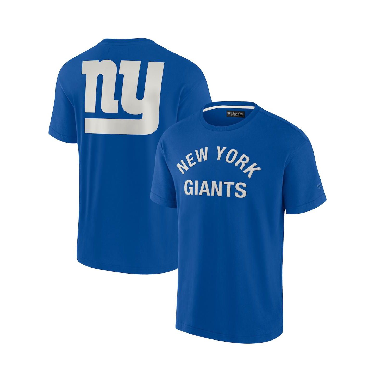 Футболка Fanatics Signature Royal New York Giants Super Soft Short Sleeve — фото 2