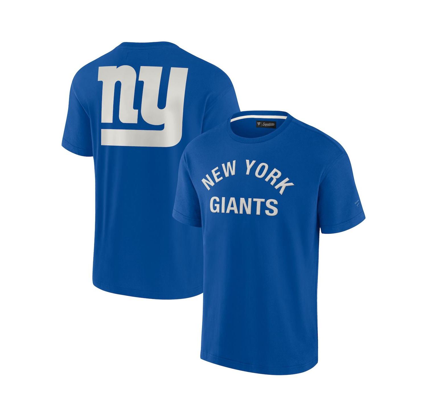 Men's and Women's Royal New York Giants Super Soft Short Sleeve T-shirt