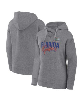 Women's Heather Gray Florida Gators Script Favorite Pullover Hoodie