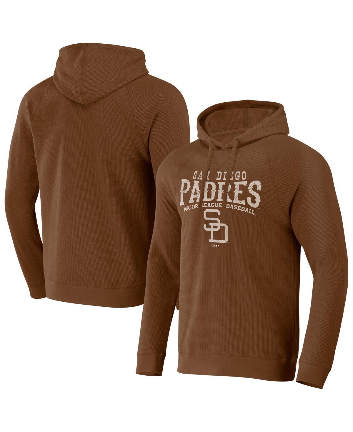 Fanatics Men's Darius Rucker Collection By  Brown San Diego Padres Waffle-knit Pullover Hoodie